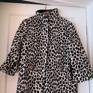 Ann Taylor animal print coat, worn once